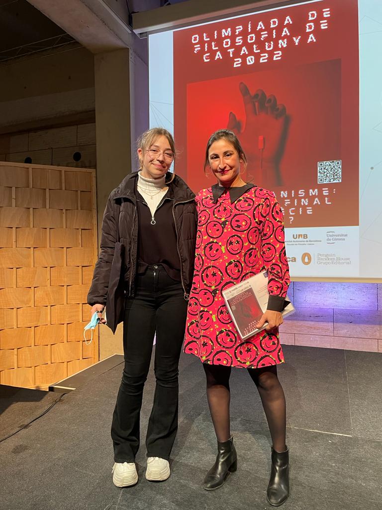 Cristina Badea de 4t ESO guanya la final de l'Olimpíada de Filosofia de Catalunya 2022